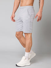 RS CASUAL COTTON MELANGE SHORTS-GREY